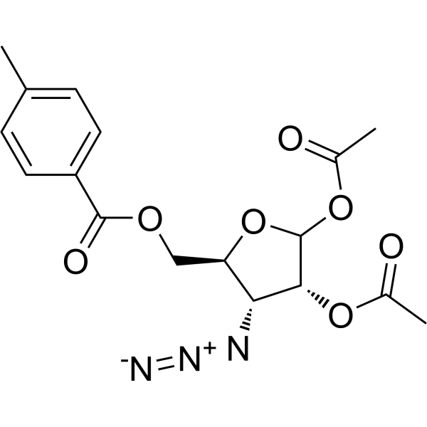 1,2-Di-O-acetyl-3-azido-3-deoxy-5-O-(4-methyl)benzoyl-D-ribofuranose 120143-22-8
